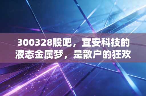 300328股吧,宜安科技的液态金属梦,是散户的狂欢还是未来的独角兽?