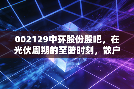 002129中环股份股吧,在光伏周期的至暗时刻,散户该何去何从?