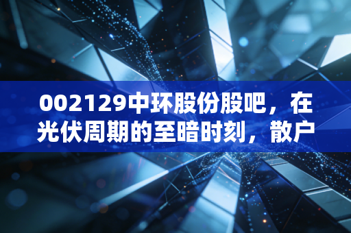 002129中环股份股吧,在光伏周期的至暗时刻,散户该何去何从?