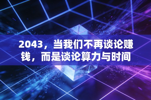 2043,当我们不再谈论赚钱,而是谈论算力与时间