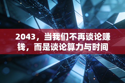2043,当我们不再谈论赚钱,而是谈论算力与时间