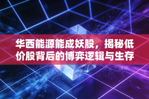 华西能源能成妖股,揭秘低价股背后的博弈逻辑与生存法则