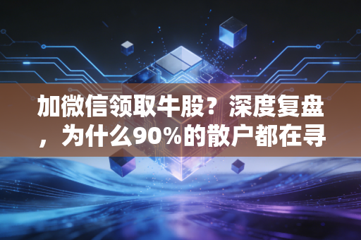 加微信领取牛股?深度复盘,为什么90%的散户都在寻找救命稻草,却最终掉进了杀猪盘的深渊?