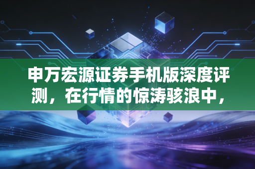 申万宏源证券手机版深度评测，在行情的惊涛骇浪中，它如何成为你的掌上智囊？