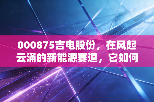 000875吉电股份，在风起云涌的新能源赛道，它如何完成从火电老兵到绿电先锋的华丽转身？