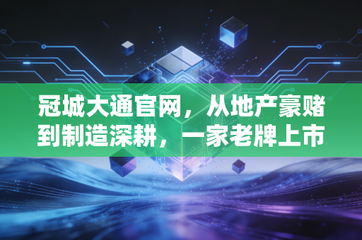 冠城大通官网,从地产豪赌到制造深耕,一家老牌上市公司的中年突围