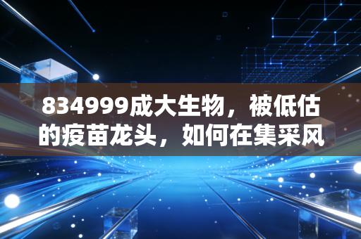 834999成大生物,被低估的疫苗龙头,如何在集采风暴中寻找避风港?
