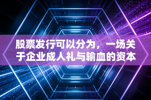 股票发行可以分为，一场关于企业成人礼与输血的资本游戏