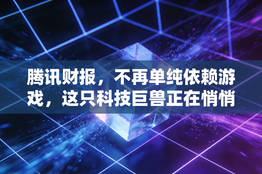 腾讯财报,不再单纯依赖游戏,这只科技巨兽正在悄悄完成自我进化
