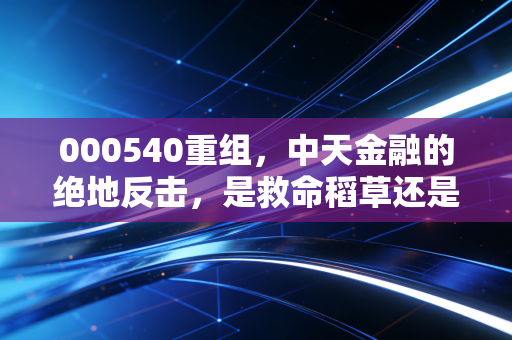 000540重组，中天金融的绝地反击，是救命稻草还是资本迷局？