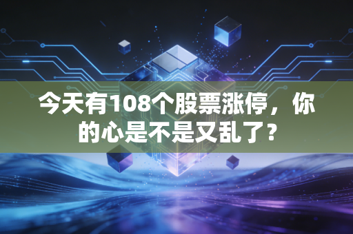 今天有108个股票涨停,你的心是不是又乱了?