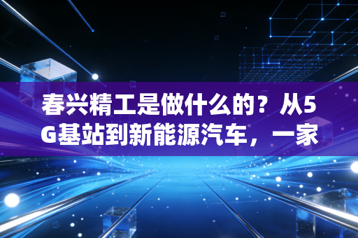 春兴精工是做什么的?从5G基站到新能源汽车,一家传统制造企业的转型阵痛与机遇