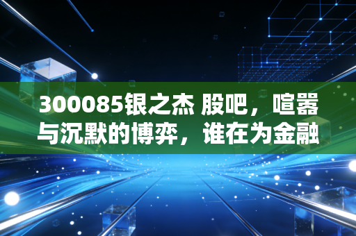 300085银之杰 股吧,喧嚣与沉默的博弈,谁在为金融科技的想象力买单?