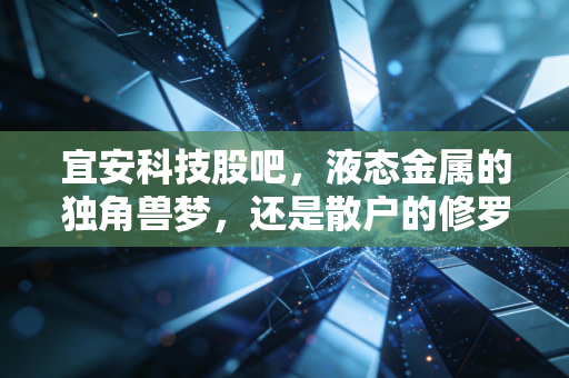 宜安科技股吧,液态金属的独角兽梦,还是散户的修罗场?