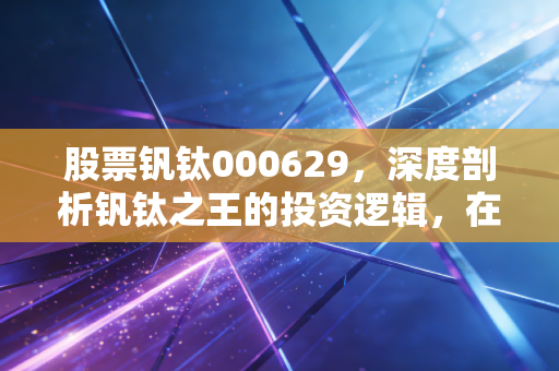 股票钒钛000629，深度剖析钒钛之王的投资逻辑，在周期波动中寻找长坡厚雪