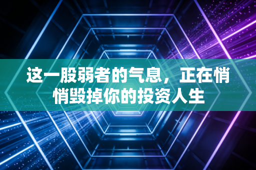 这一股弱者的气息，正在悄悄毁掉你的投资人生