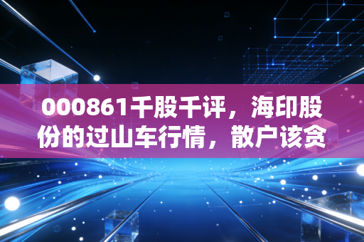 000861千股千评，海印股份的过山车行情，散户该贪婪还是恐惧？