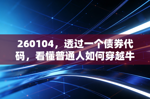 260104,透过一个债券代码,看懂普通人如何穿越牛熊周期