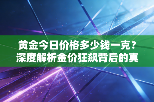 黄金今日价格多少钱一克?深度解析金价狂飙背后的真相与普通人的投资焦虑