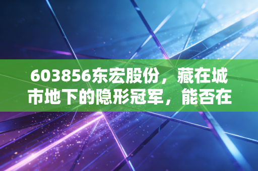 603856东宏股份,藏在城市地下的隐形冠军,能否在水利大基建中乘风破浪?