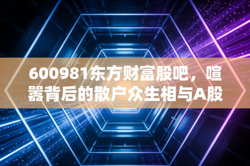 600981东方财富股吧，喧嚣背后的散户众生相与A股牛市旗手的真实写照