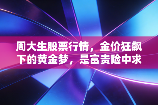 周大生股票行情，金价狂飙下的黄金梦，是富贵险中求还是稳稳的幸福？