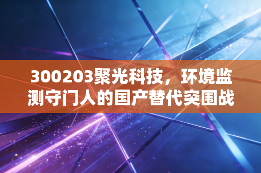 300203聚光科技，环境监测守门人的国产替代突围战，是价值洼地还是业绩陷阱？