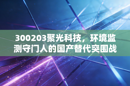 300203聚光科技，环境监测守门人的国产替代突围战，是价值洼地还是业绩陷阱？