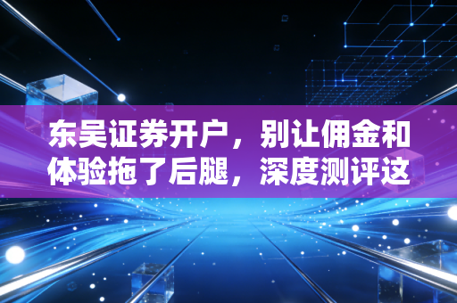 东吴证券开户,别让佣金和体验拖了后腿,深度测评这家老牌券商