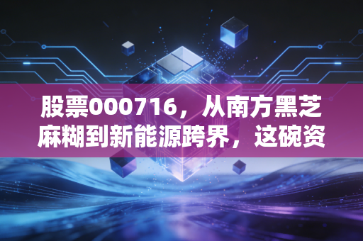 股票000716,从南方黑芝麻糊到新能源跨界,这碗资本汤到底该怎么喝?