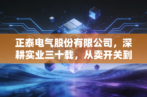 正泰电气股份有限公司，深耕实业三十载，从卖开关到卖绿电的底层逻辑与投资价值