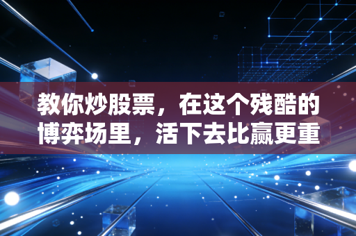 教你炒股票，在这个残酷的博弈场里，活下去比赢更重要