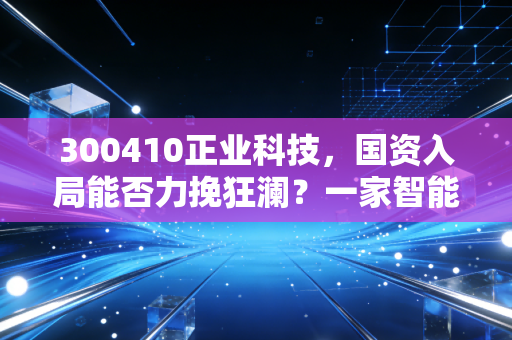 300410正业科技，国资入局能否力挽狂澜？一家智能制造企业的生死劫与投资启示