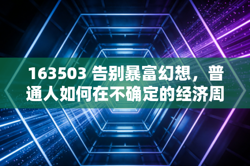 163503 告别暴富幻想,普通人如何在不确定的经济周期中安身立命?