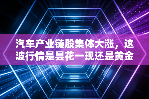 汽车产业链股集体大涨，这波行情是昙花一现还是黄金时代的开启？