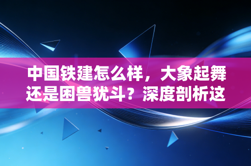 中国铁建怎么样,大象起舞还是困兽犹斗?深度剖析这头基建巨头的投资价值