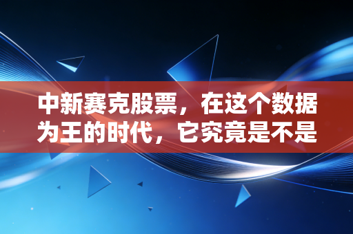 中新赛克股票，在这个数据为王的时代，它究竟是不是那个被低估的隐形冠军？