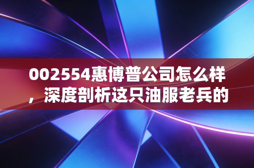 002554惠博普公司怎么样，深度剖析这只油服老兵的投资成色与未来隐忧