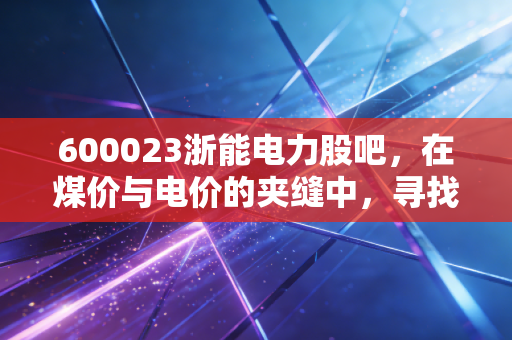 600023浙能电力股吧,在煤价与电价的夹缝中,寻找火电股的稳稳幸福