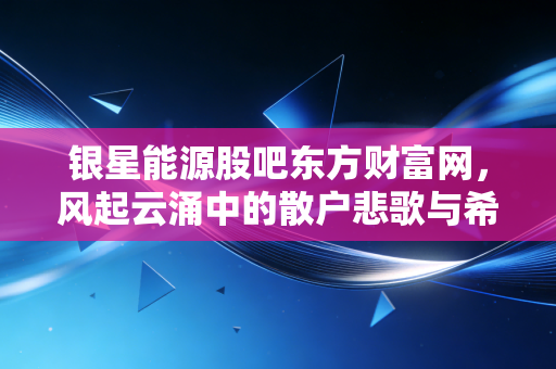 银星能源股吧东方财富网,风起云涌中的散户悲歌与希望之光