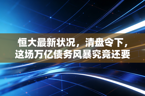 恒大最新状况，清盘令下，这场万亿债务风暴究竟还要吹多久？