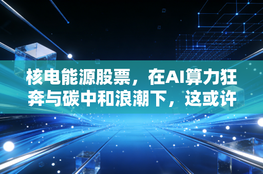 核电能源股票,在AI算力狂奔与碳中和浪潮下,这或许是未来十年最被低估的超级印钞机
