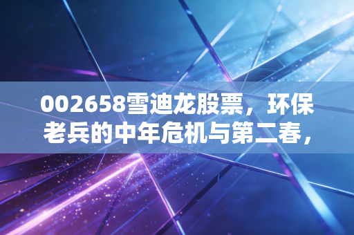 002658雪迪龙股票，环保老兵的中年危机与第二春，我们该如何下注？