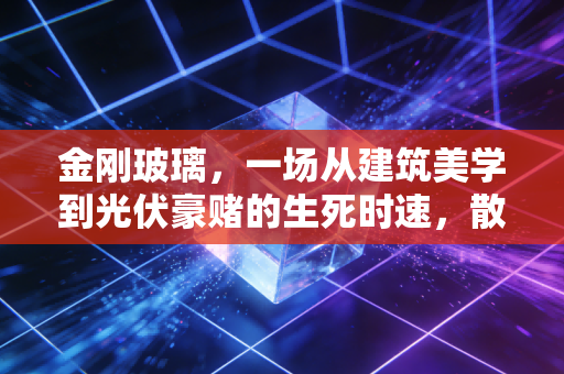 金刚玻璃，一场从建筑美学到光伏豪赌的生死时速，散户还有机会吗？