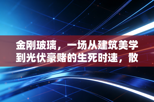 金刚玻璃,一场从建筑美学到光伏豪赌的生死时速,散户还有机会吗?