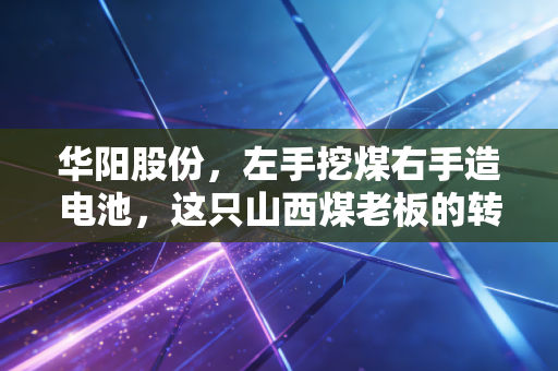 华阳股份，左手挖煤右手造电池，这只山西煤老板的转型路到底通不通？