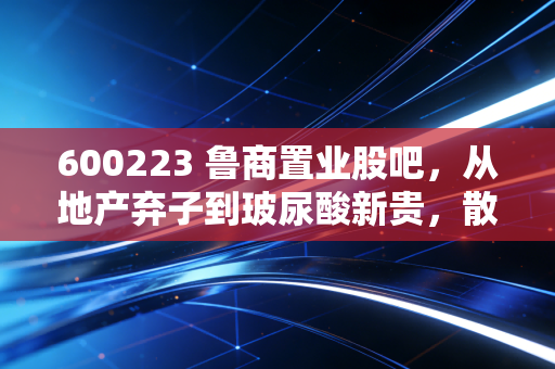 600223 鲁商置业股吧,从地产弃子到玻尿酸新贵,散户们的爱恨情仇与财富突围
