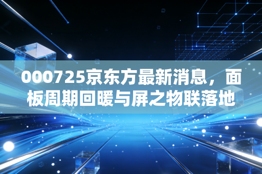 000725京东方最新消息，面板周期回暖与屏之物联落地，万亿市值的屏王能否再创辉煌？