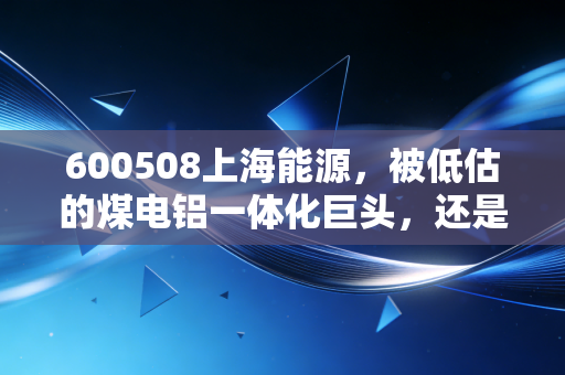 600508上海能源，被低估的煤电铝一体化巨头，还是周期性陷阱？