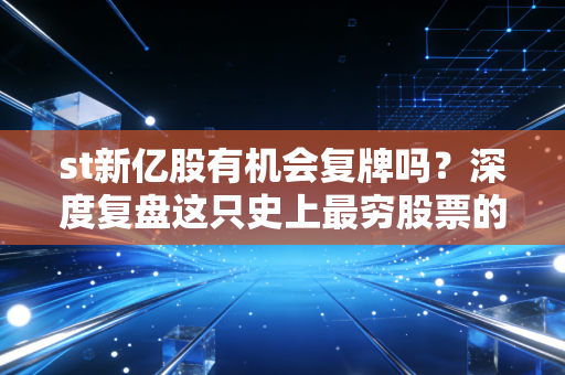 st新亿股有机会复牌吗?深度复盘这只史上最穷股票的退市之路与投资者警示